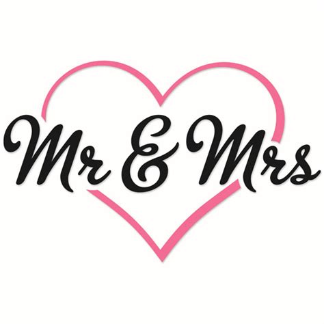 Wedding Mr And Mrs Svg Clipart Cut File Designs Apex Vector