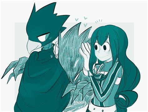 Pin On Tsuyu And Tokoyami