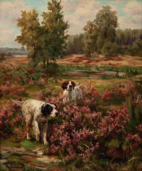 Percival Leonard Rosseau Two Hunting Dogs 1904 Mutualart