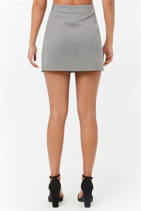 Houndstooth Mini Skirt Women Features Best Sellers 2000270388 Forever 21 Canada