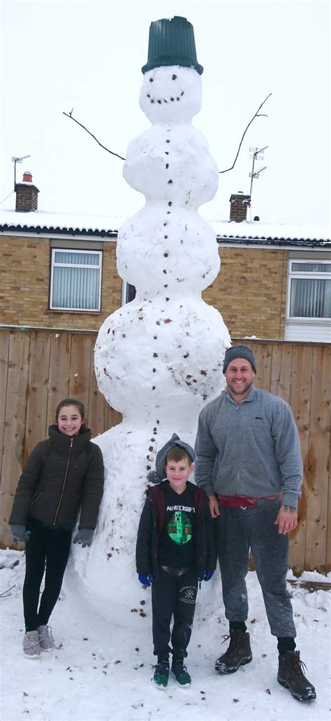 Is This Aycliffes Biggest Snowman Newton News