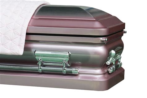 Orchid Casket Orchid Rose And Silver Finish With Light Pink Interior