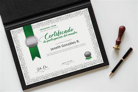 Certificado De Participación Del Maestro Editable And Etsy