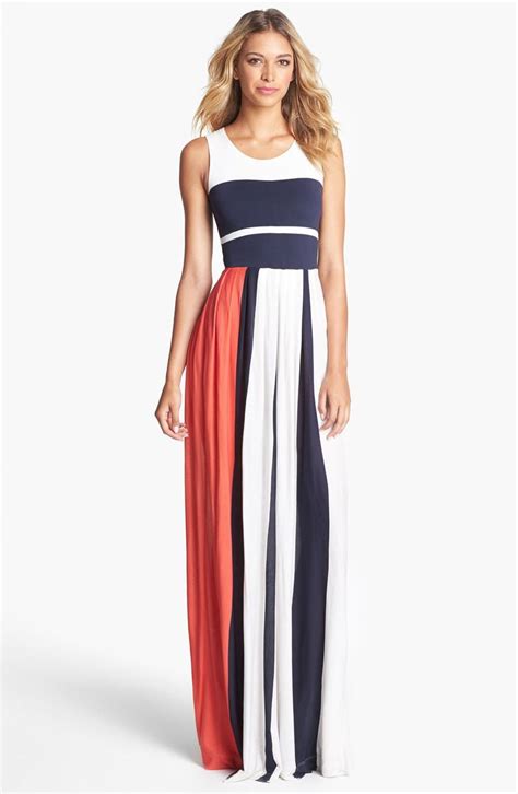 French Connection Medina Stripe Maxi Dress Nordstrom