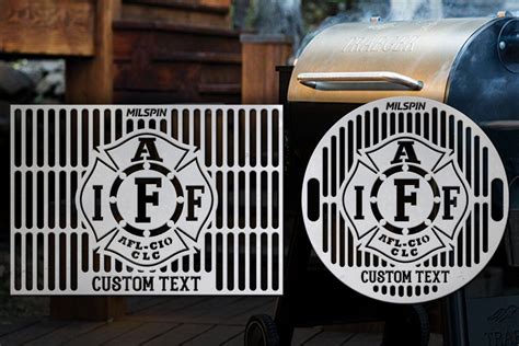 Offset smokers & vertical smokers. Milspin IAFF Custom Grill Grate 1/4 in 2020 | Stainless ...