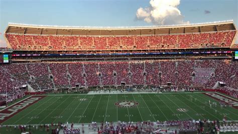 2019 alabama crimson tide football team. Sun sets on Bryant-Denny Stadium in Alabama football ...