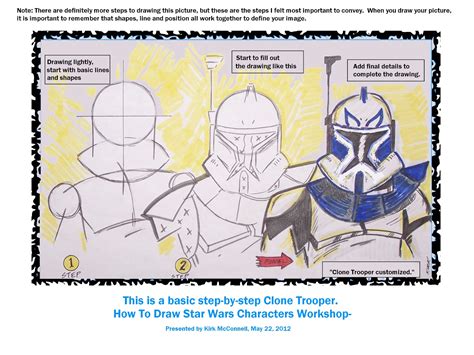 How To Draw With Kirk Mcconnell How To Draw A Clone Trooper