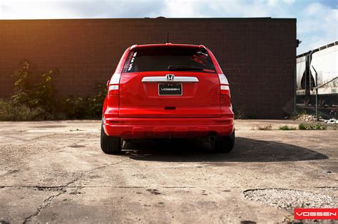 Candy Red Honda Cr V Goes In Style With Custom Parts — Gallery