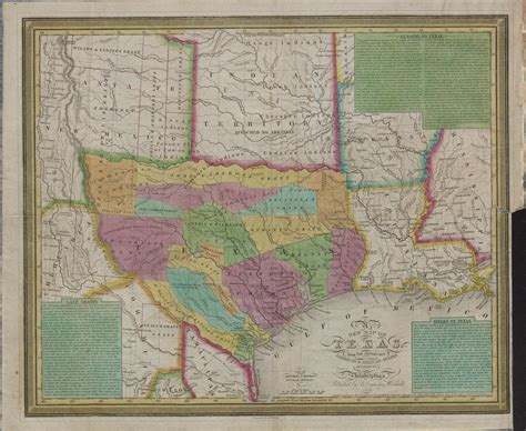 Land Grants Of Pre Republic Mexican Texas 1836 Map Texas Map Texas
