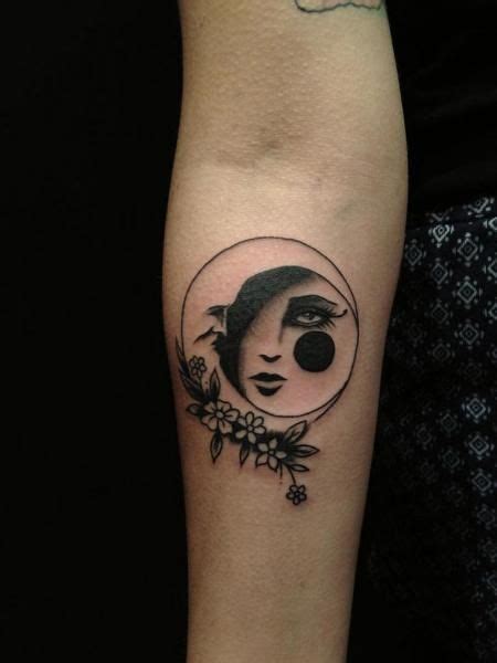 Sad Moonn Tattoo On Hand By Hidden Moon Tattoo Drug Tattoos Cancer