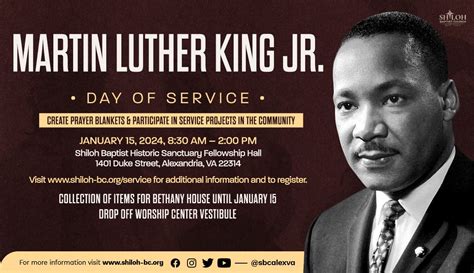Jan 15 Martin Luther King Jr Day Of Service Old Town Alexandria