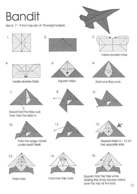 Paper Airplane Folding Types Origami
