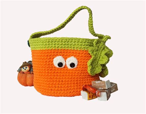 Halloween Pumpkin Basket Crochet Pattern Digital Download Etsy