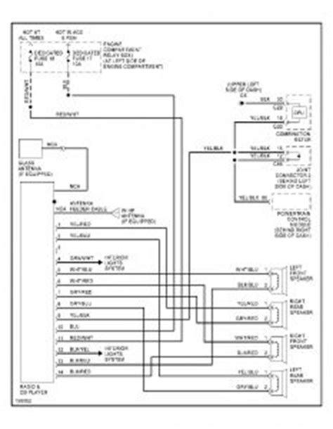 Black/yellow left front speaker positive. 32 2004 Mitsubishi Galant Radio Wiring Diagram - Wire Diagram Source Information