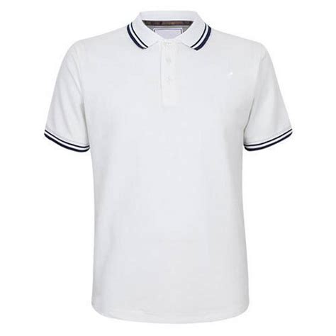White Plain Mens Collar T Shirt Size Medium And Large At Rs 350piece