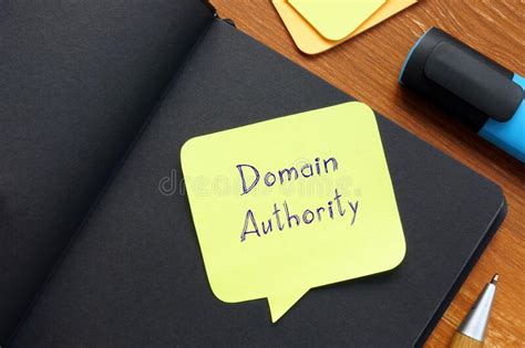 Conceptual Photo About Domain Authority With Handwritten Phrase Stock