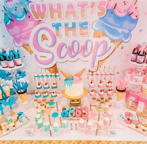 Whats The Scoop Gender Reveal Party The Best Ice Cream Baby Reveal