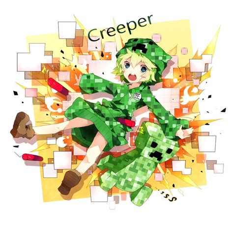 Creeper Anime Girl Wallpapers Wallpaper Cave