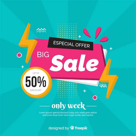 Free Vector Flat Big Sale Banner Template