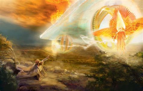 Celestial Chariot Illustration From 2013 Bible Art Ezekiel