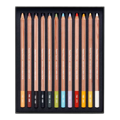 Caran Dache Pastel Coloured Pencils 12 Set