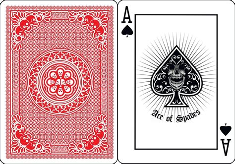 Skull With Ace Spades Playing Card 2488147 Vector Art At Vecteezy