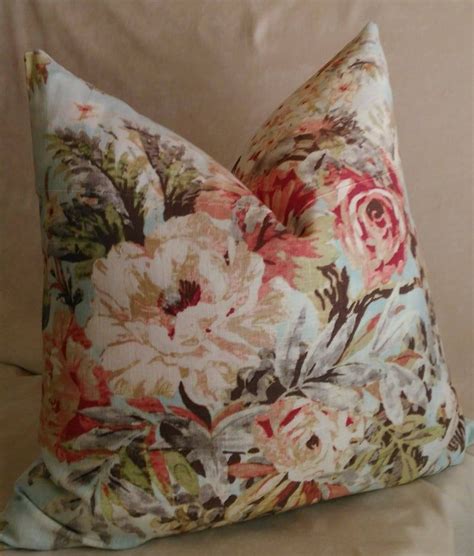 Maybe you would like to learn more about one of these? Blue Pink Floral Pillow Cover Romantic Shabby Chic Cottage ...