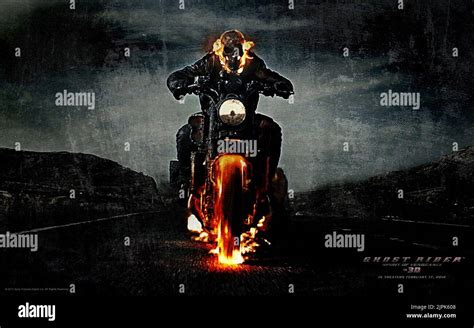 The Ghost Rider Poster Ghost Rider Spirit Of Vengeance 2011 Stock