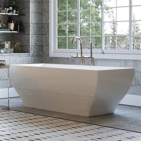 Freestanding Tub With Deck Mounted Faucet