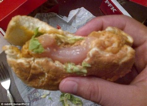 Salmonella Sandwich Patron Bites Into Raw Chicken Burger At Kfc Eatery In Canada Daily Mail