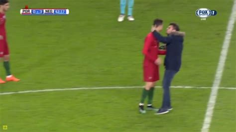 Fan Tries To Plant A Kiss On Cristiano Ronaldo Has A Better Day Than Portugal And Cr7 Did Vs