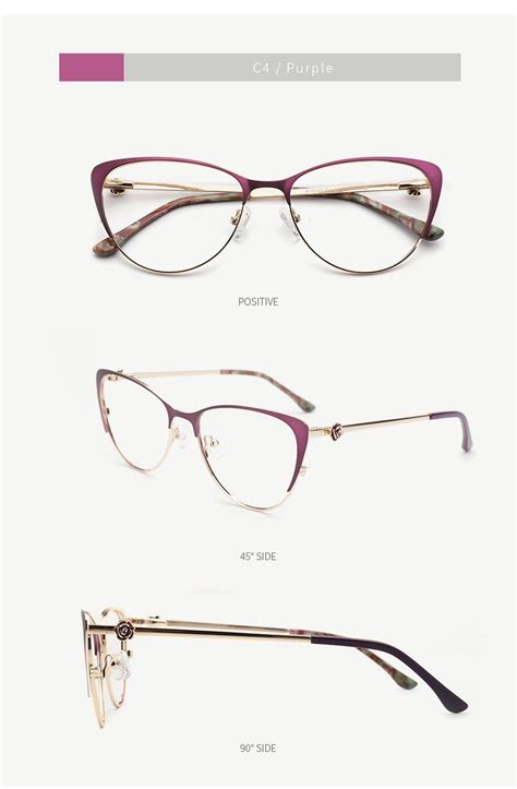 Kansept Metal Women Metal Glasses Frame Cat Eye Eyeglasses Frame 8045 Metal Frame Glasses