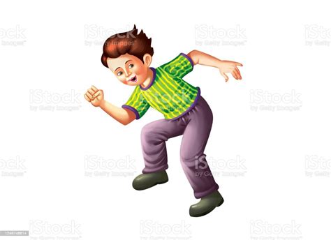 A Boy Dancing Stock Illustration Download Image Now Child Playing