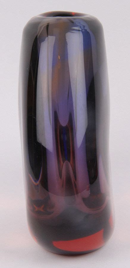 James Miles Vladimir Mika Karlovarske Sklo Czech Sommerso Glass Vase