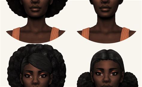 Maxis Match Afro Hair Pt3 4 Glorianasims4 On Patreon Sims 4 Afro