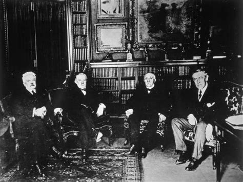 The Big Four At The Paris Peace Conference 1919 Photographic Print