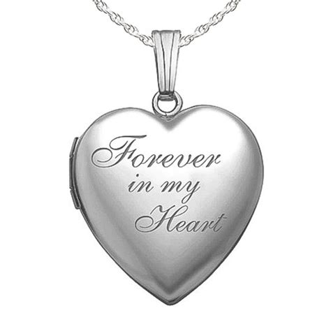 Sterling Silver Forever In My Heart Heart Locket Pg89017
