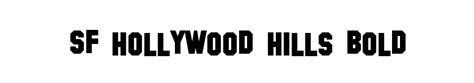 Download Sf Hollywood Hills Bold Font For Free