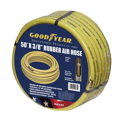 Goodyear 50 X 38 Rubber Air Hose Yellow 250 Psi 20209465059 Ebay