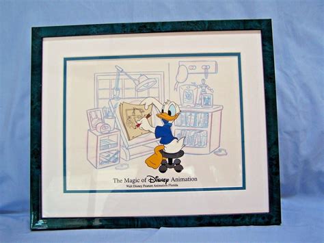 Walt Disney Feature Animation Florida Donald Duck Hand Inked Sericel