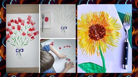 Kids Painting With Fork Craft Ideas For Kids 2020 Youtube