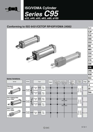 C95 Pneumatic Cylinder Smc Corporation Of America Pdf Catalogs