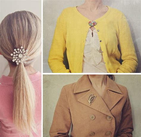 How To Wear Vintage Brooches Today I Give You Possibilities For
