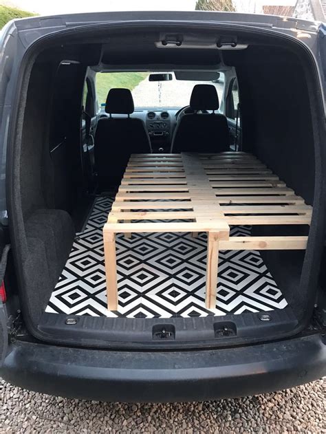 Weitere ideen zu wohnmobil umbau, kastenwagen in wohnmobil umbau, camper umbau. VW Caddy with sliding slat bed/bench! So chuffed with it ...