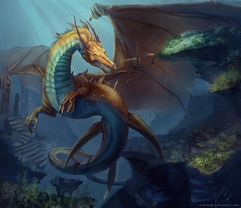 Sea Dragon By Milicraft On Deviantart Fairy Dragon Sea Dragon Fantasy