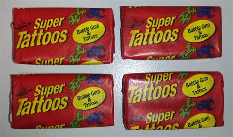 Super Tattoos Bubble Gum Beef Jerky Original