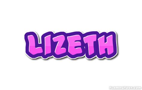 Lizeth Logo Herramienta De Diseño De Nombres Gratis De Flaming Text