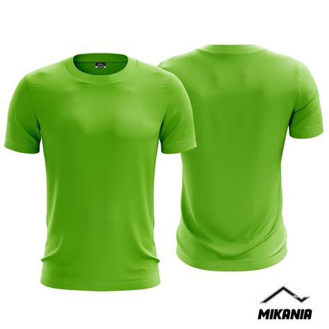 Apple Green Plain Microfiber Jersey T Shirt Jersi T Shirt Microfiber