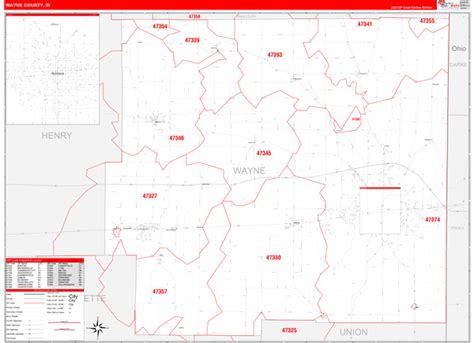 Maps Of Wayne County Indiana