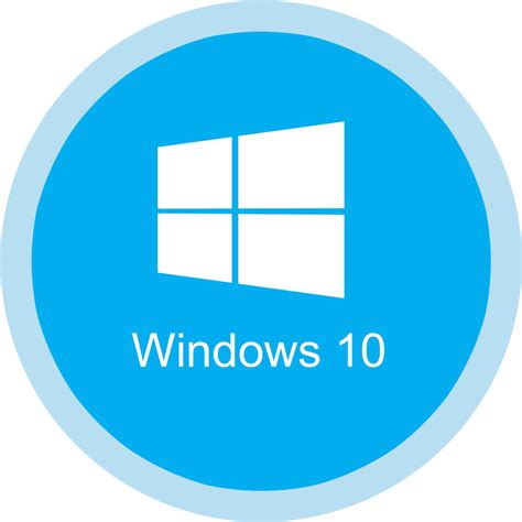 Download Windows 10 Png Icons Windows 10 Logo Circle Png